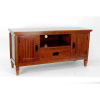 Craftsman Mission Birch Entertainment Center